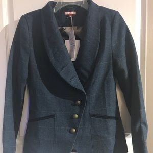NWT Vintage Plaid Blazer Jacket